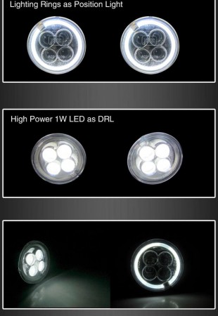 Světla pro denní svícení Angels Eyes a 4xLED